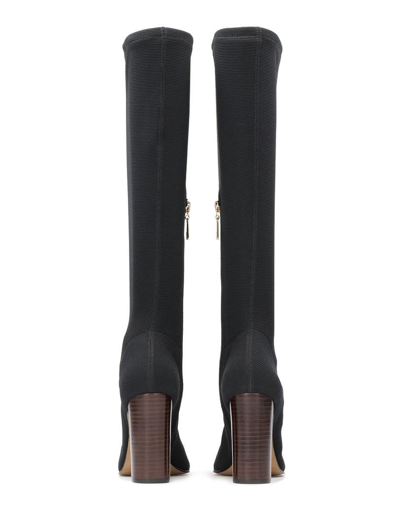 Kazar-Stiefel-aus-Stretchmaterial-mit-braunen-schwarz