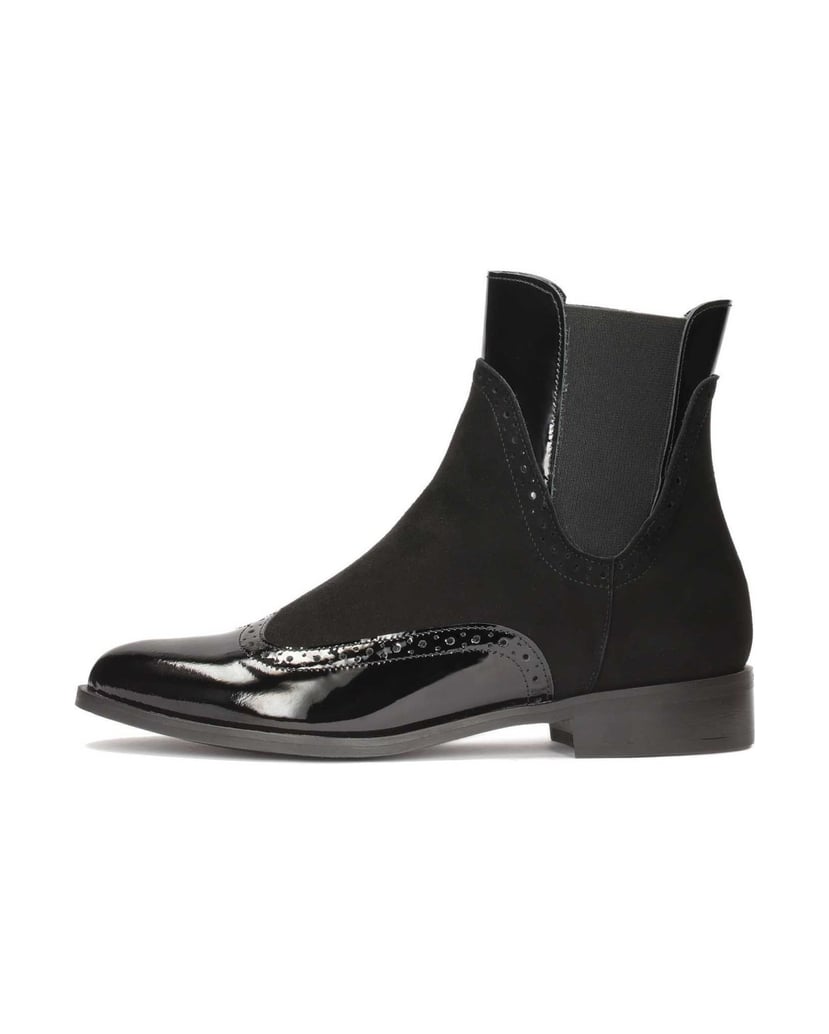 Kazar-Chelsea-Stiefel-aus-Wildleder-und-Lackle