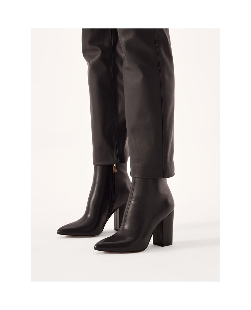 Kazar-Stiletto-Stiefel-aus-Leder-mit-passendem-Schaft-schwarz