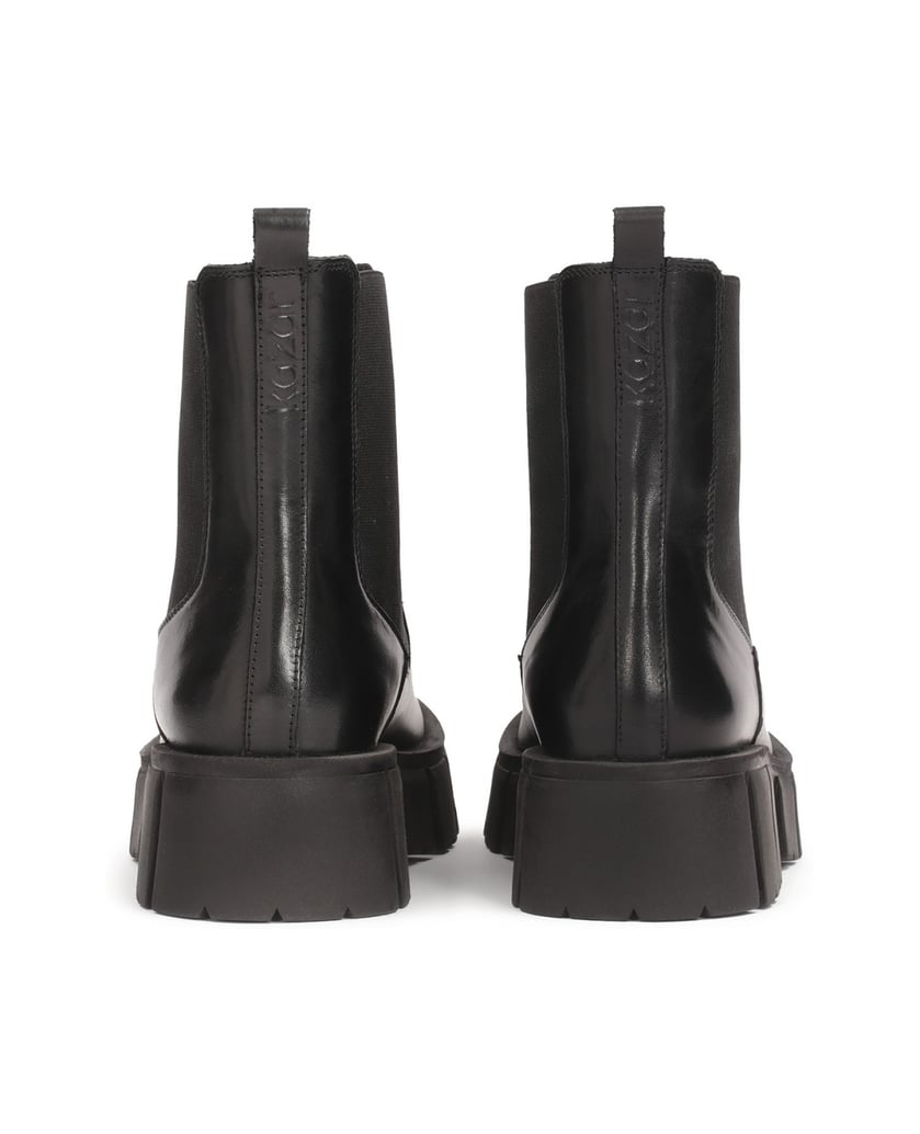 Kazar-Klassische-Stiefel-mit-elastischen-Einsätzen-schwarz