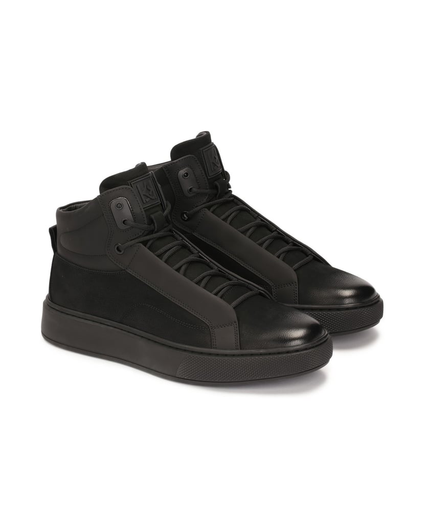 Kazar-Schwarze-Herren-Turnschuhe-mit-hohem-Schaft-schwarz