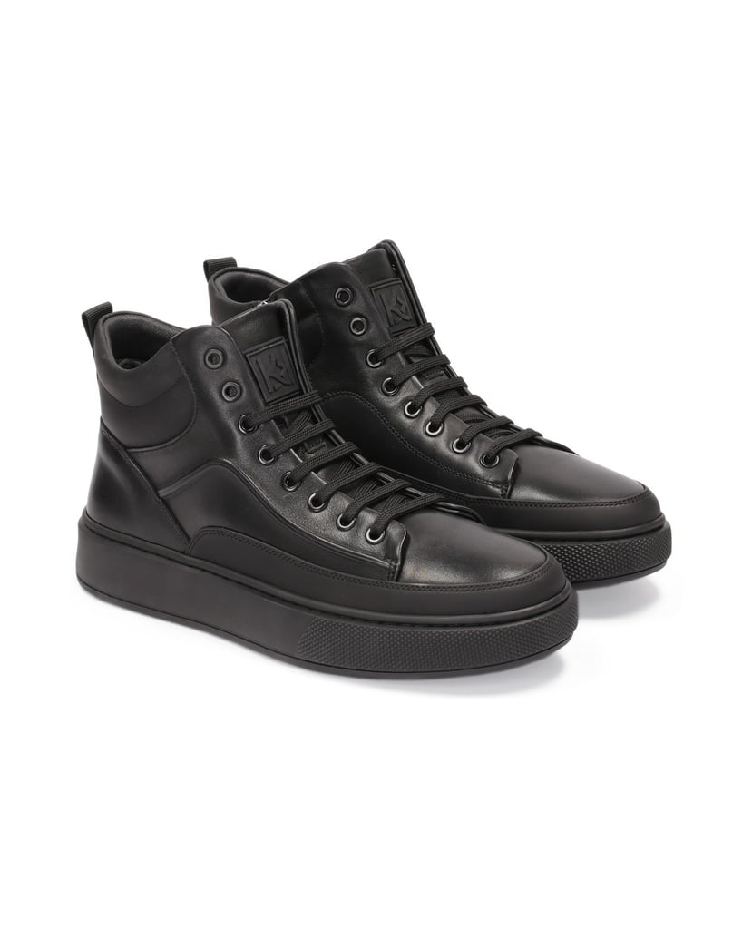 Kazar-Modische-Turnschuhe-mit-hohem-Schaft-schwarz