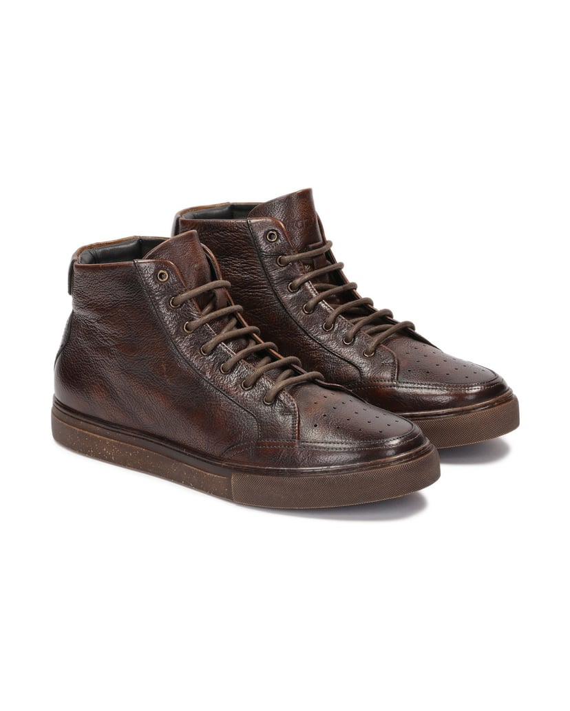 Kazar-Braune-Schnürsenkel-Sneakers-braun