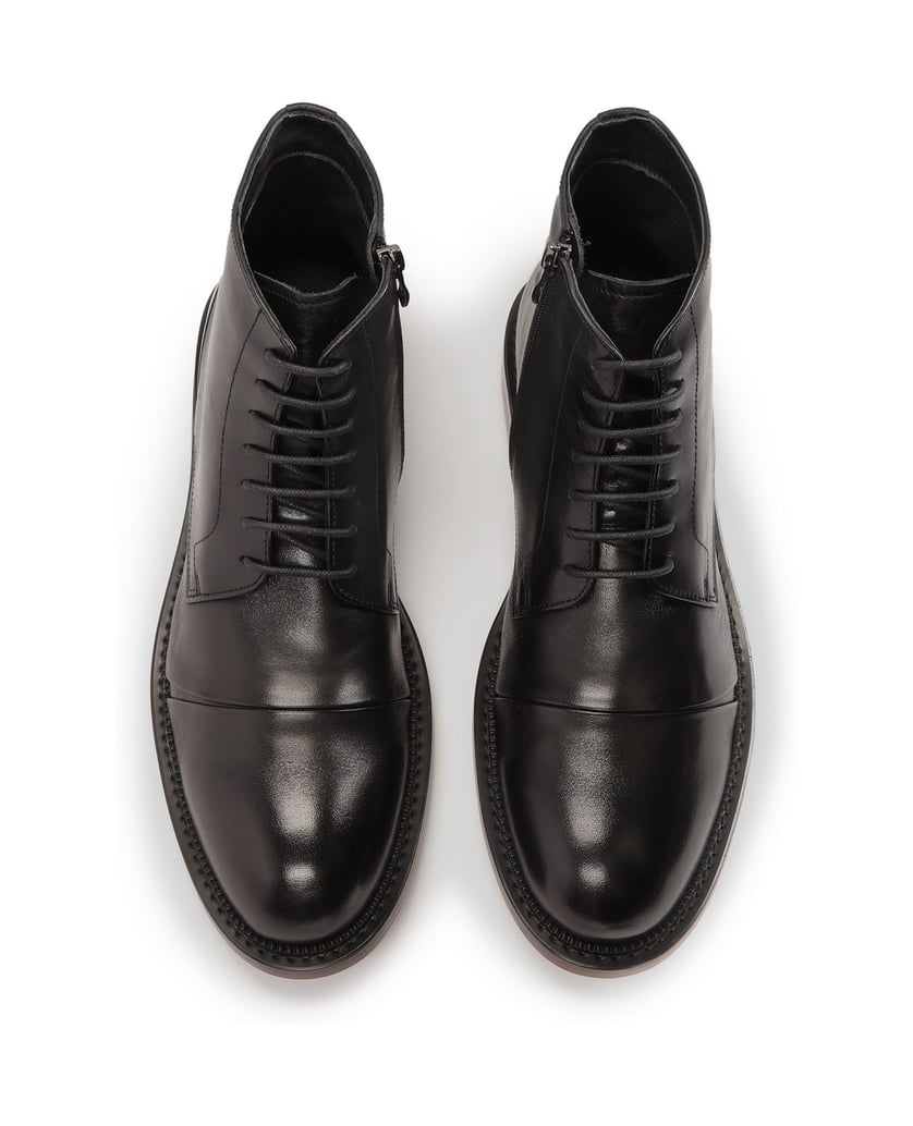 Kazar-Elegante-Herrenstiefel-mit-gebundenem-Schaft-schwarz