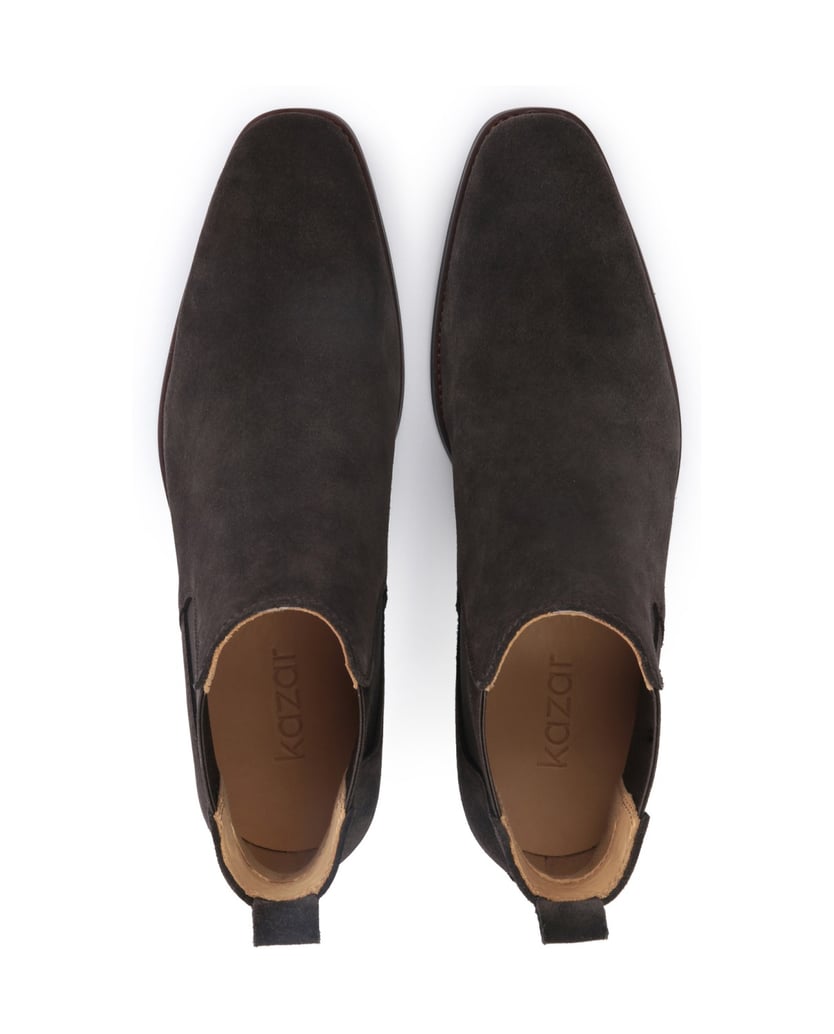 Kazar-Herren-Chelsea-Stiefel-aus-braunem-Wildleder-dunkelbraun
