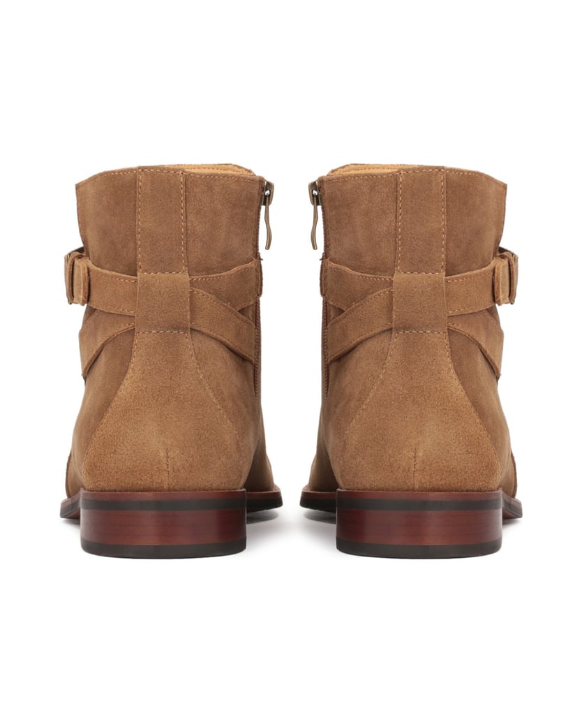 Kazar-Hellbraune-Wildlederstiefel-mit-Reißvers