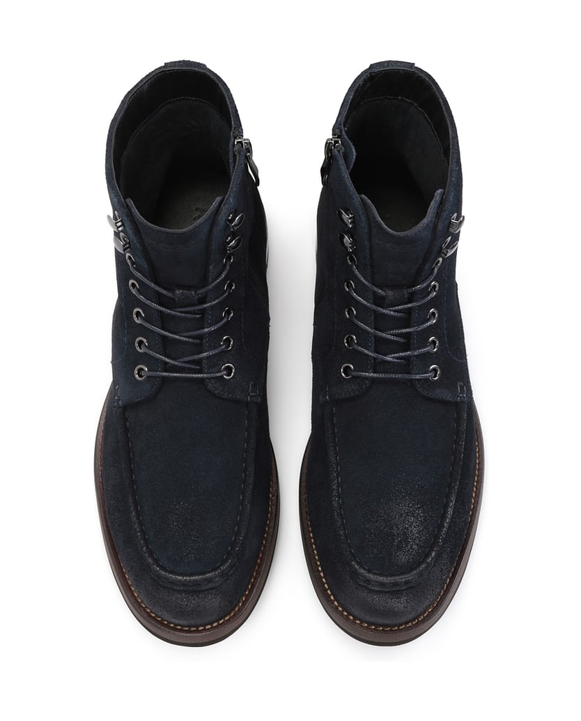 Kazar-Marineblaue-Herrenstiefeletten-mit-Nähte