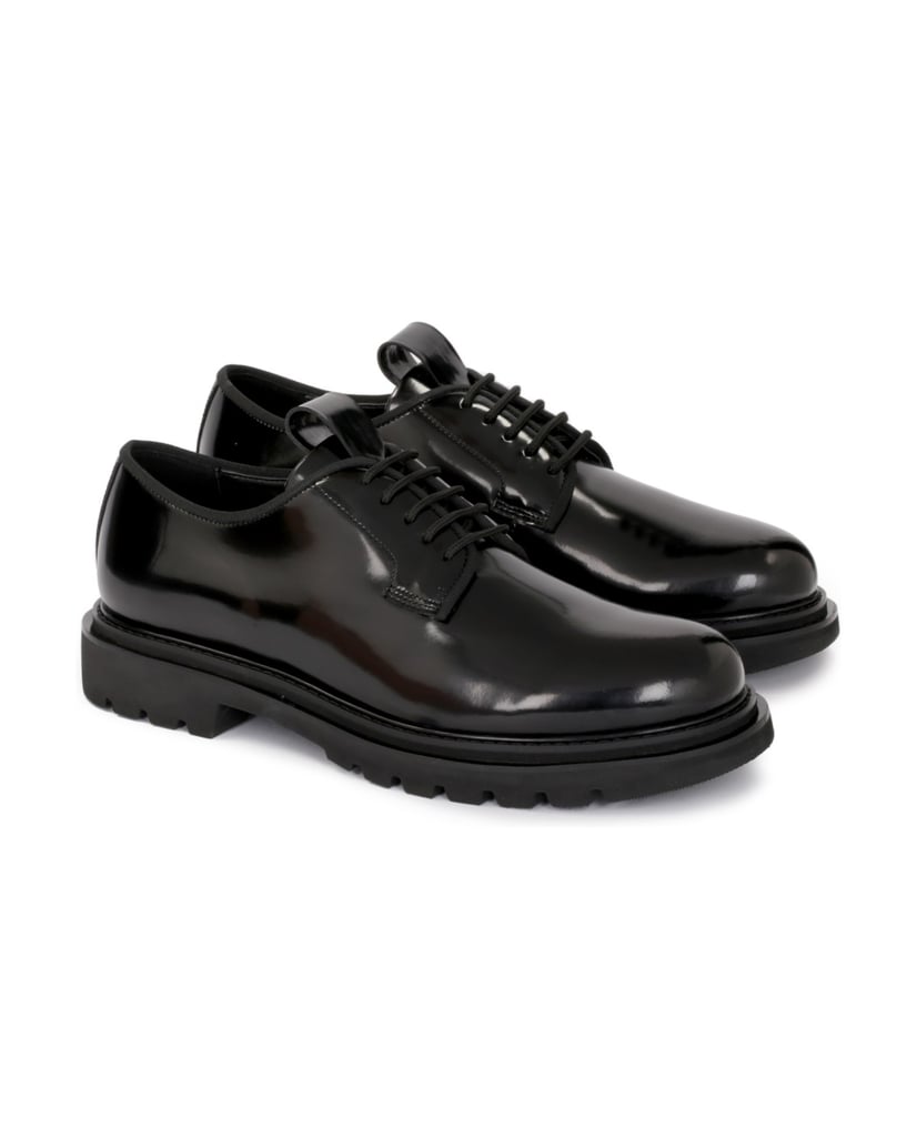 Kazar-Minimalistische-Derby-Schuhe-für-Männer-mit-dicker-Rillensohle-schwarz