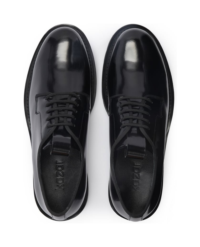 Kazar-Minimalistische-Derby-Schuhe-für-Männer-mit-dicker-Rillensohle-schwarz