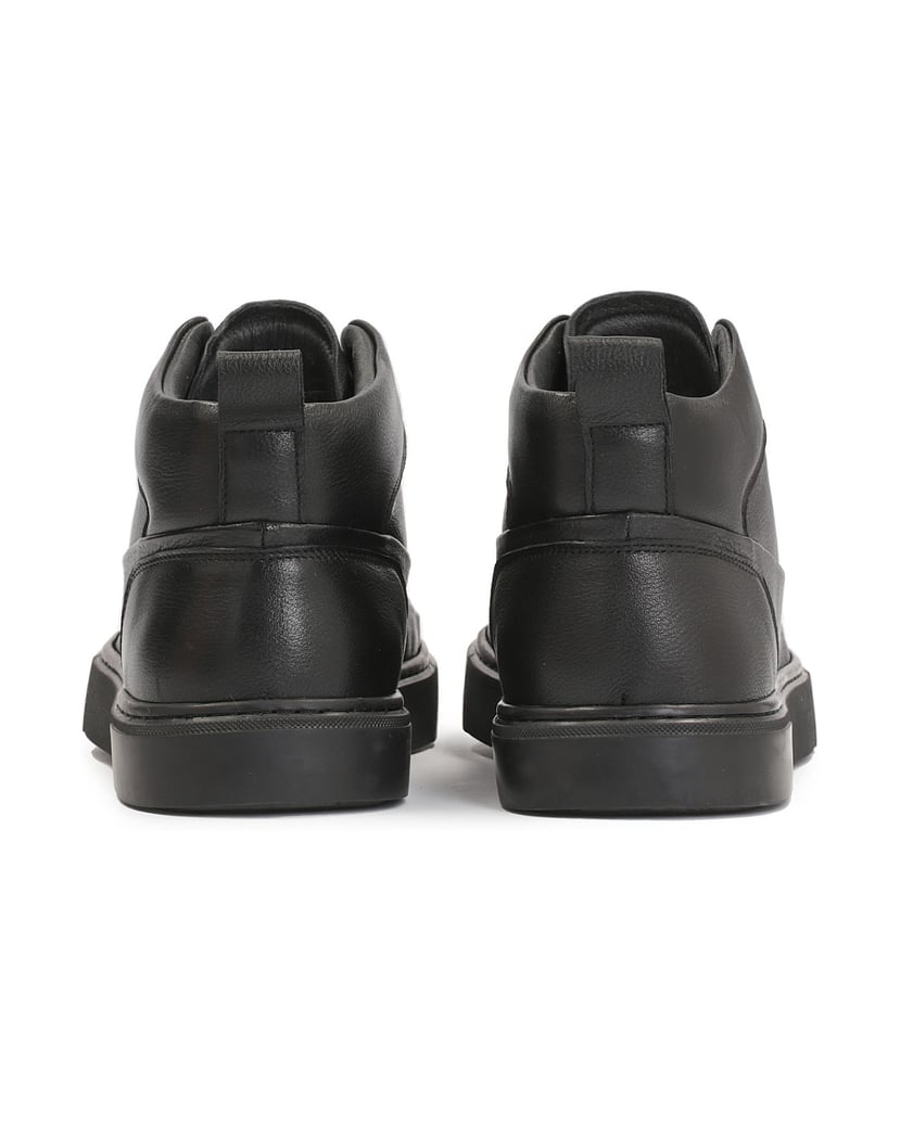 Kazar-Herrensneaker-aus-Leder-in-trendiger-Ausführung-schwarz