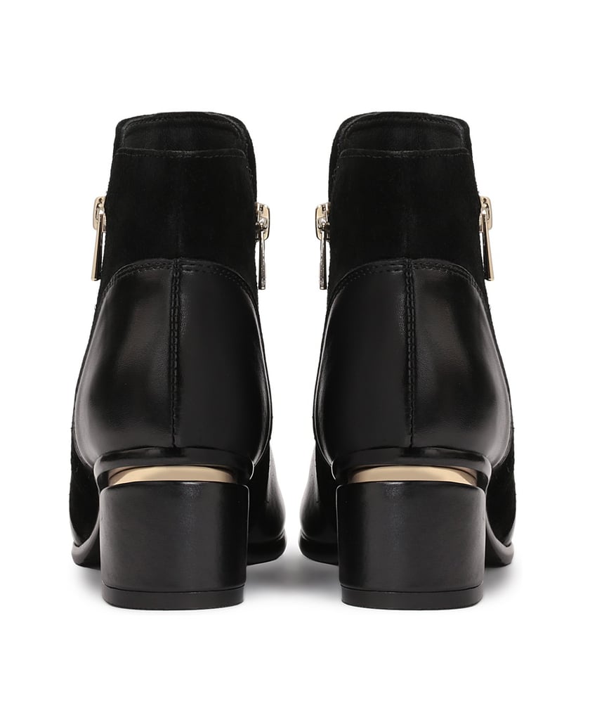 Kazar-Schwarze-Damenstiefel-mit-Reißverschlüss