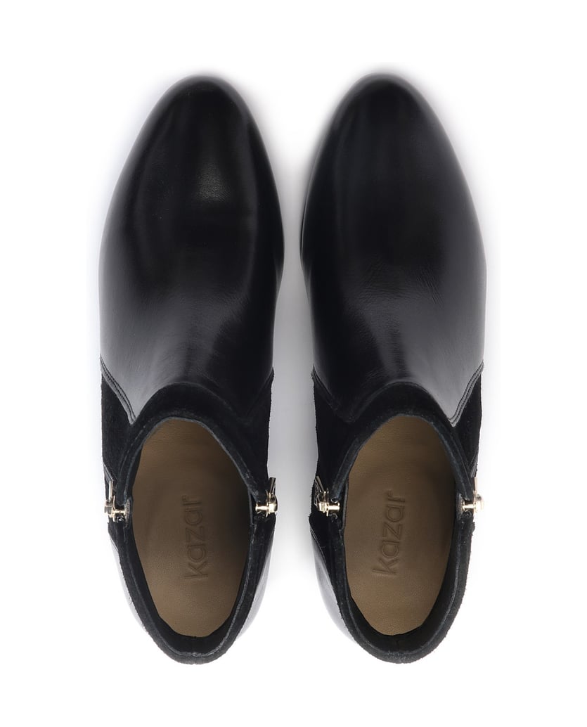 Kazar-Schwarze-Damenstiefel-mit-Reißverschlüss