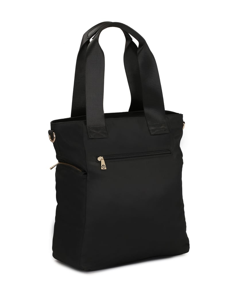Kazar-Praktische-schwarze-Tasche-mit-Henkeln-und-abnehmbarem-Riemen-schwarz