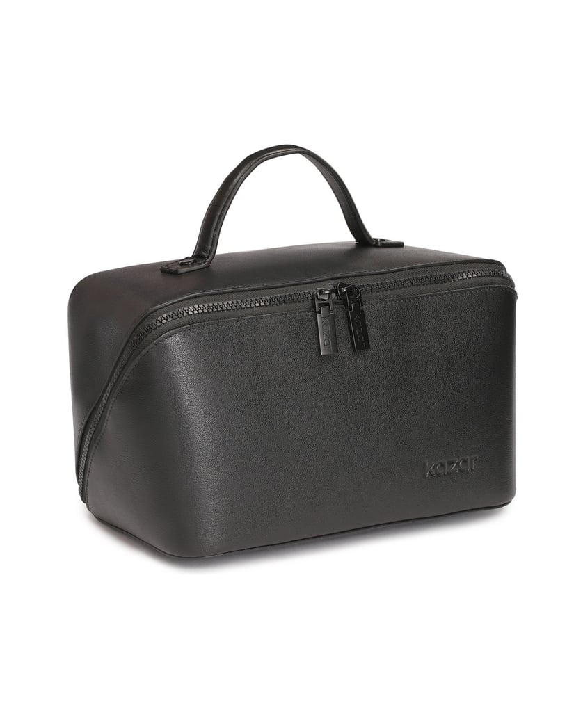 Kazar-Mittelgroße-Kosmetiktasche-aus-Oberleder-schwarz