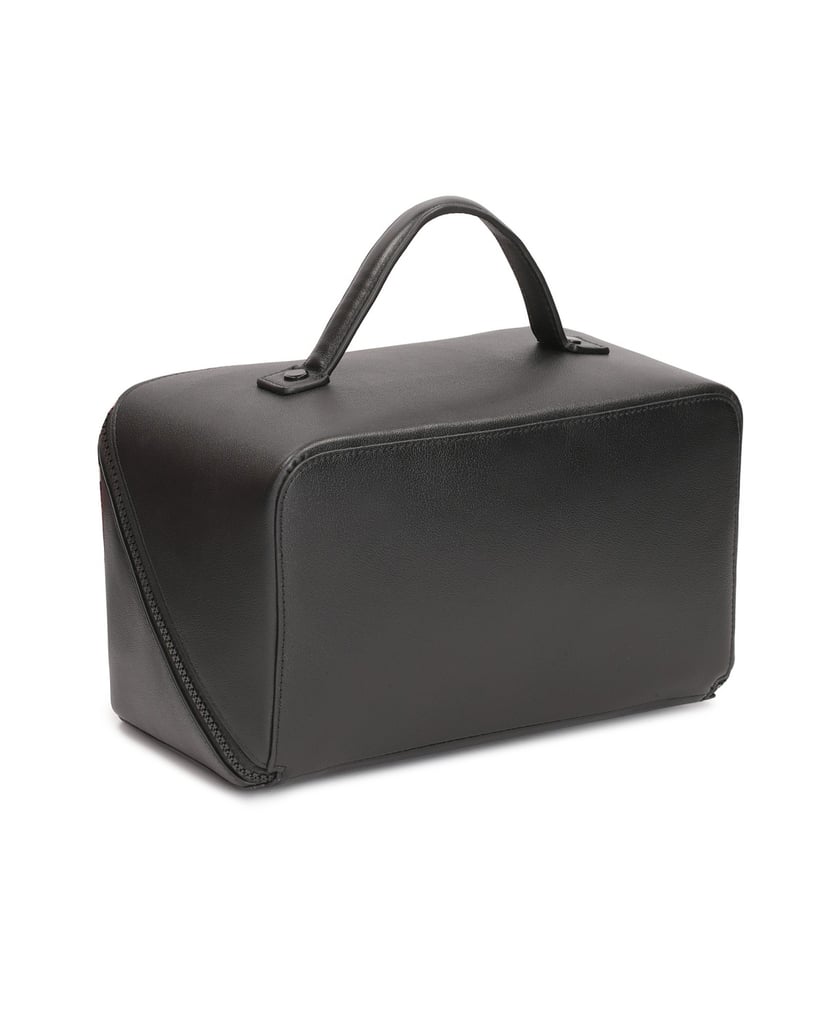 Kazar-Mittelgroße-Kosmetiktasche-aus-Oberleder-schwarz