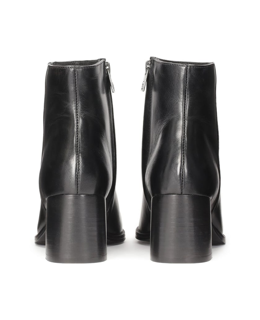 Kazar-Schwarze-Stiefel-mit-breiten-Absätzen-im