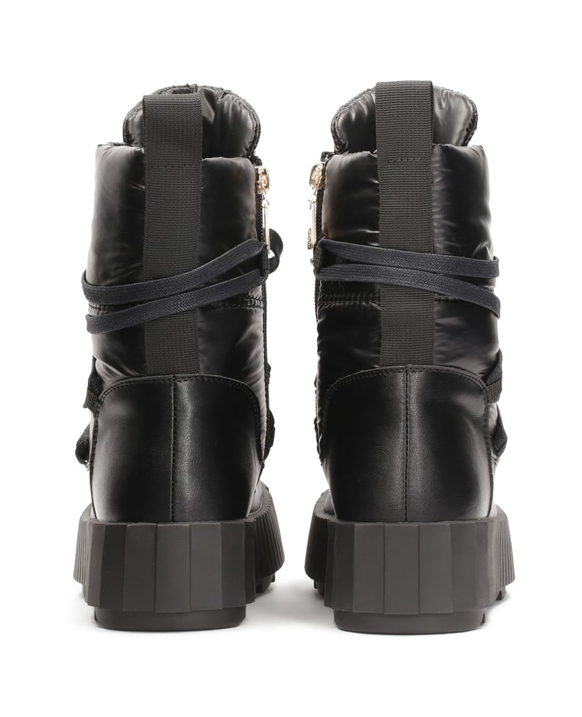 Kazar-Schwarze-Damen-Schneestiefel-mit-dicker-Sohle-schwarz