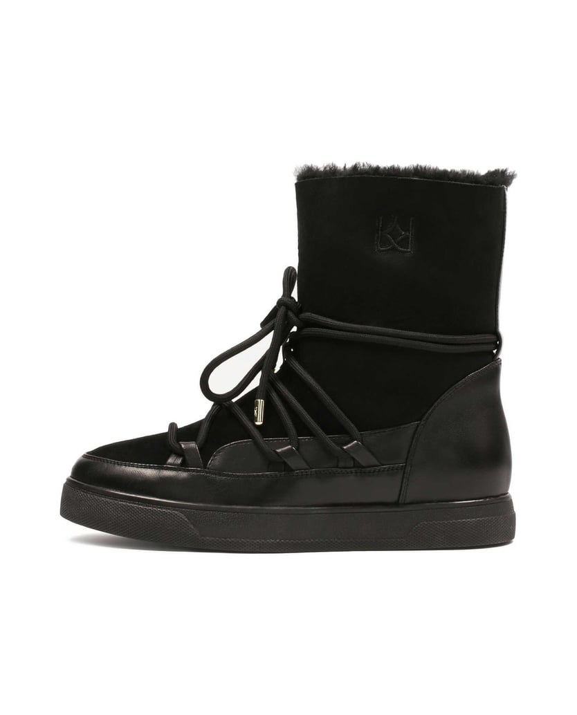 Kazar-Schwarze-Schneestiefel-mit-Obermaterial-aus-Wildleder-schwarz
