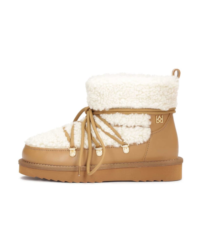 Kazar-Braune-und-cremefarbene-Damen-Schneestie-braun