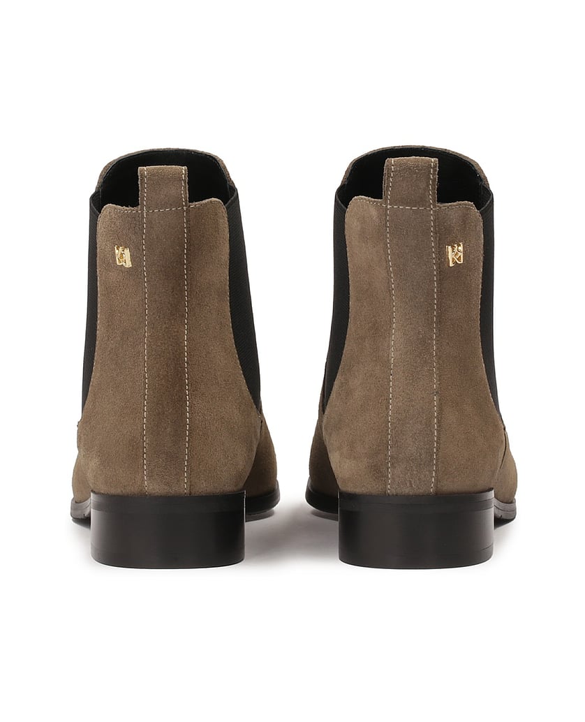 Kazar-Taupefarbene-Chelsea-Stiefel-aus-Wildleder-taupe