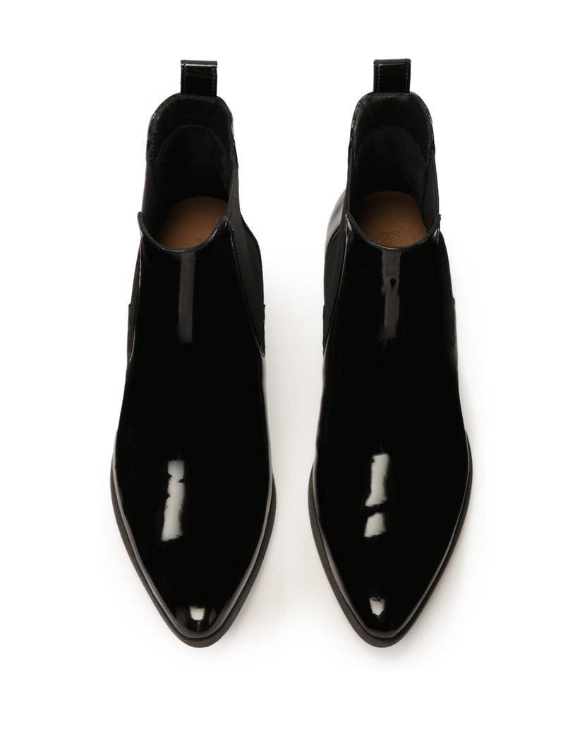 Kazar-Stiefel-mit-flachem-Absatz-zum-Hineinschlüpfen-schwarz