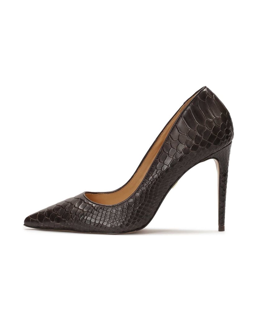 Kazar-Braune-Pumps-mit-exotischem-Motiv-dunkelbraun