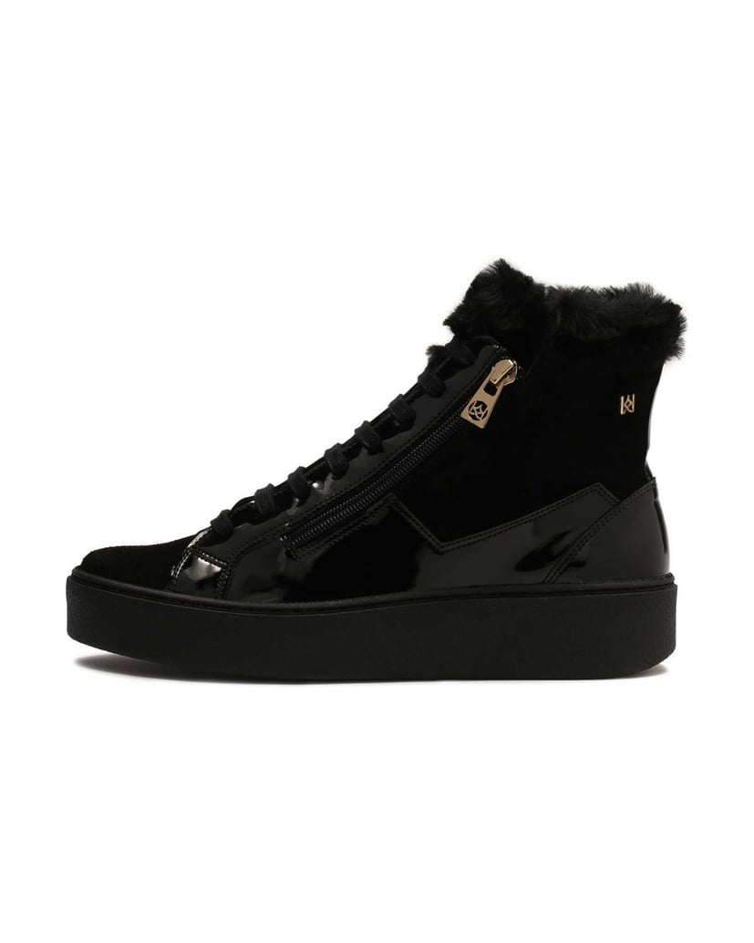 Kazar-Isolierte-High-Top-Sneakers-mit-Reißverschluss-schwarz