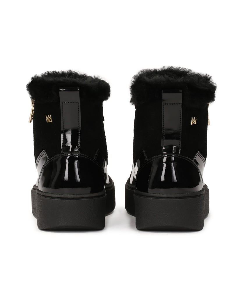 Kazar-Isolierte-High-Top-Sneakers-mit-Reißverschluss-schwarz