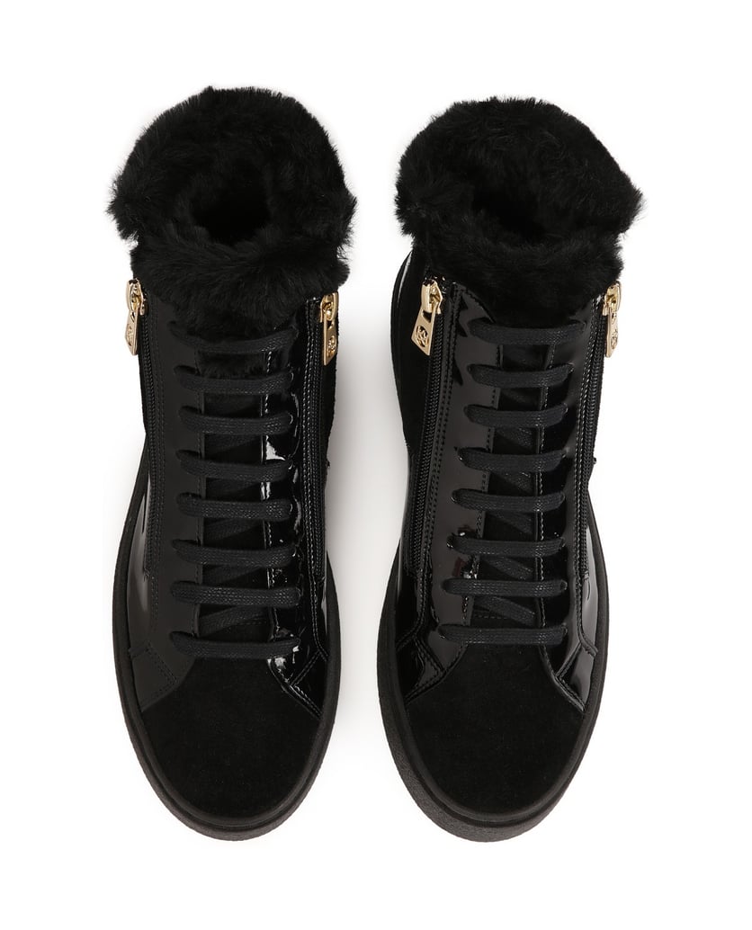 Kazar-Isolierte-High-Top-Sneakers-mit-Reißverschluss-schwarz