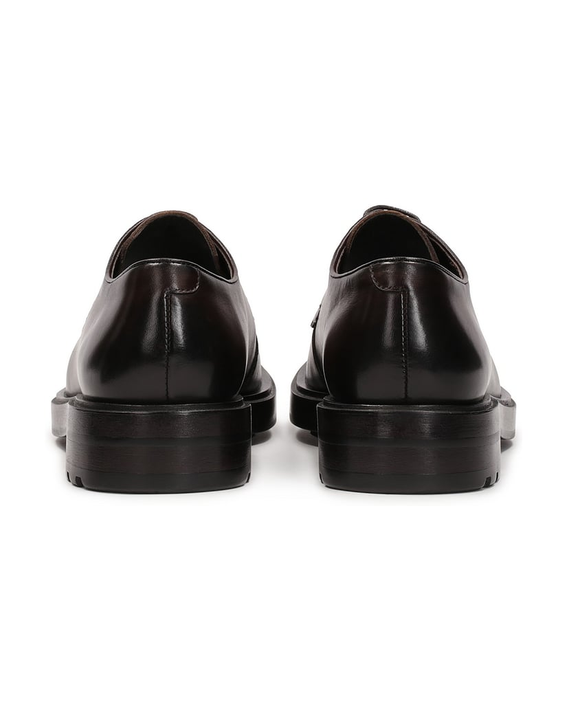 Kazar-Braune-Derby-Schuhe-aus-Naturleder-braun