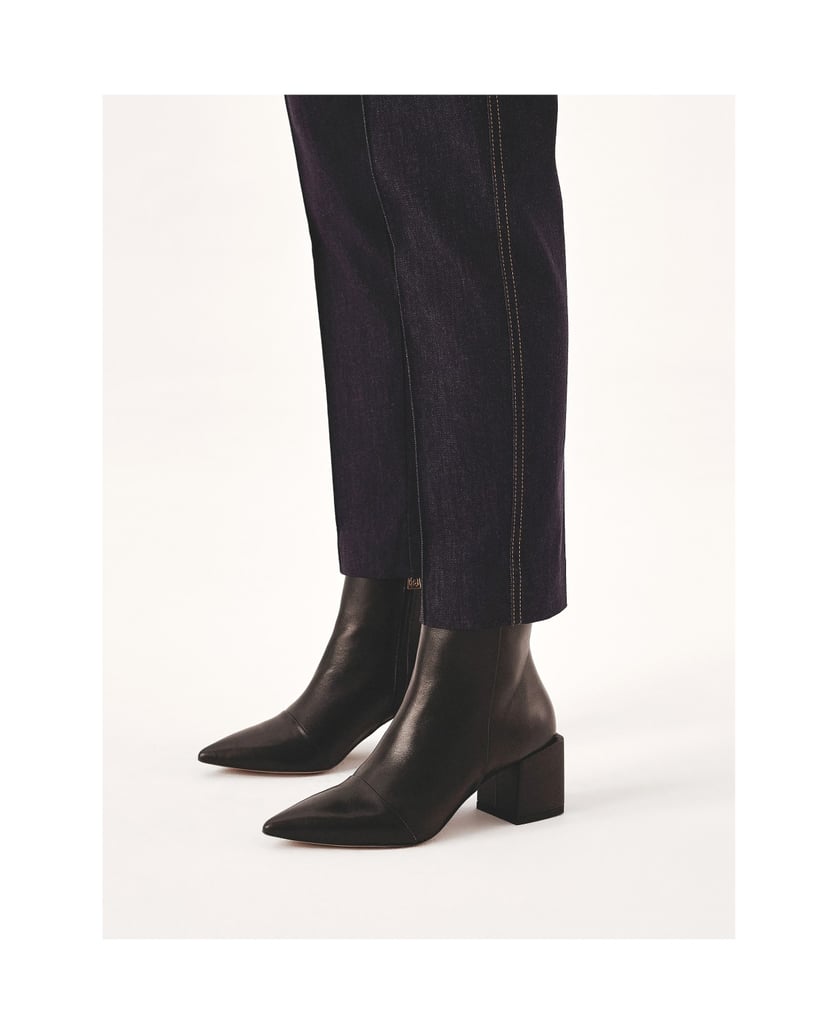 Kazar-Schwarze-Lederstiefel-mit-quadratischem-Absatz-schwarz