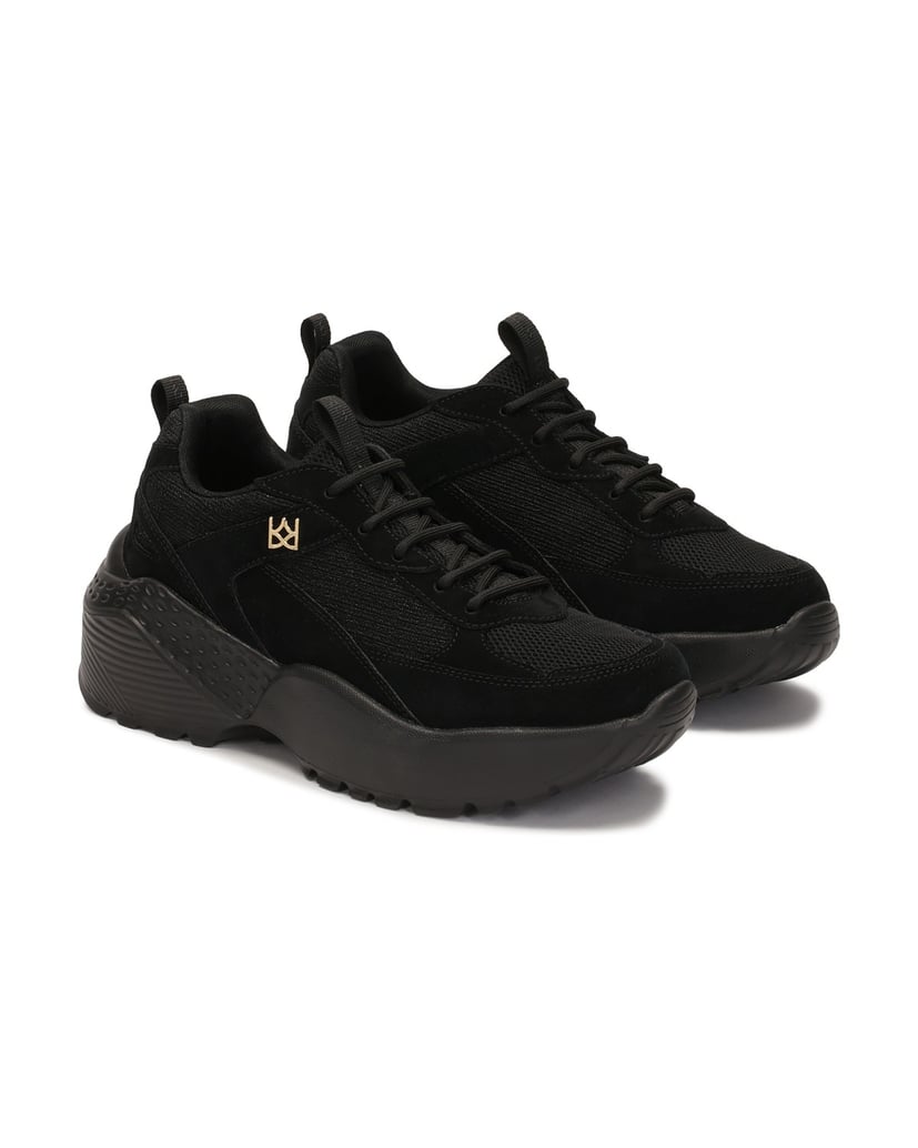 Kazar-Schwarze-Turnschuhe-mit-fester-Sohle-schwarz