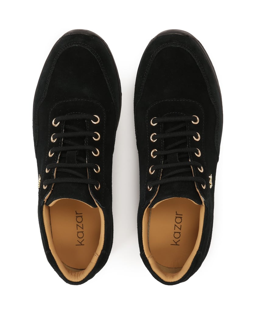 Kazar-Schwarze-Wildleder-Turnschuhe-schwarz