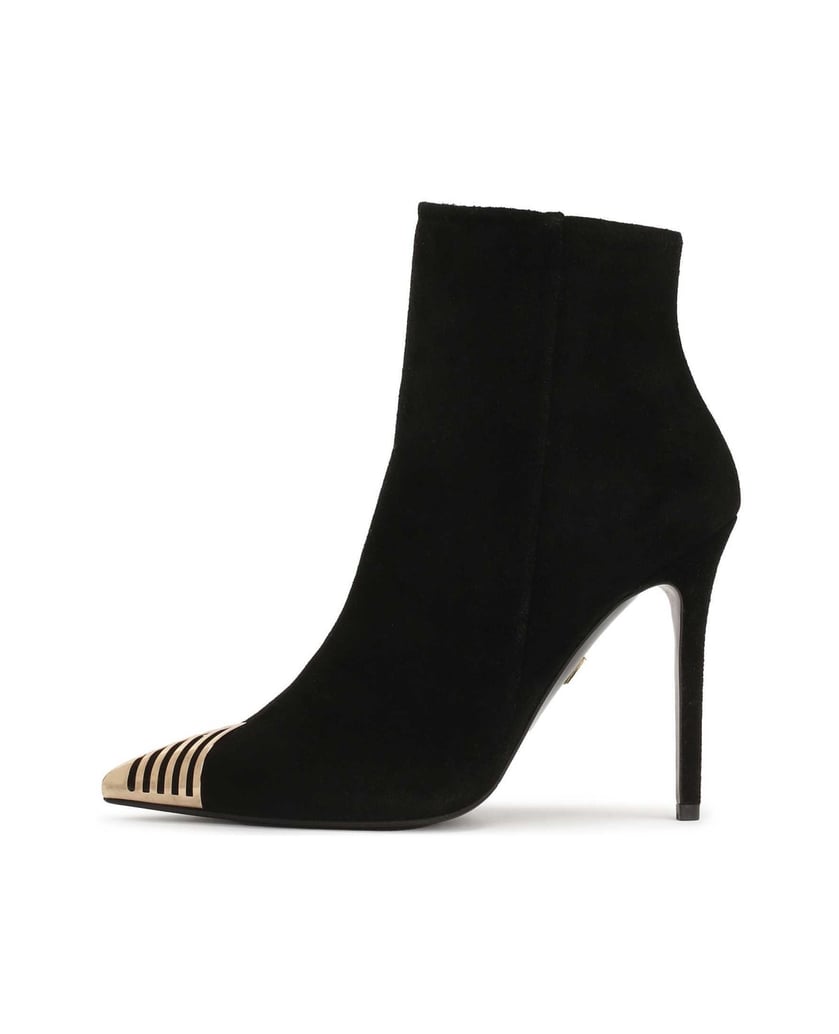 Kazar-Schwarze-Wildlederstiefel-mit-Metallspitzen-schwarz