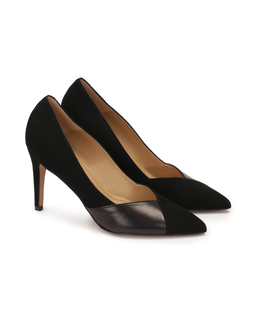 Kazar-Schwarze-Pumps-aus-Wildleder-und-Glattleder-schwarz