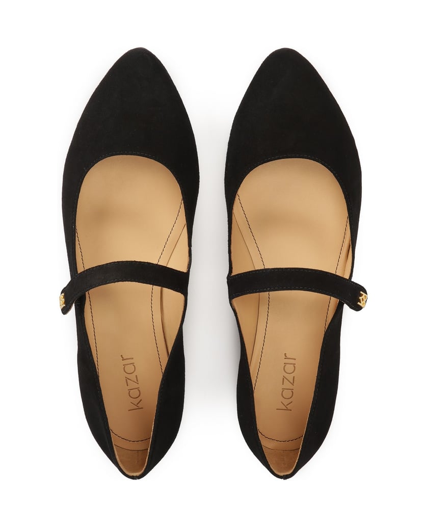 Kazar-Schwarze-Ballerinas-aus-Wildleder-im-Mary-Jane-Stil-schwarz