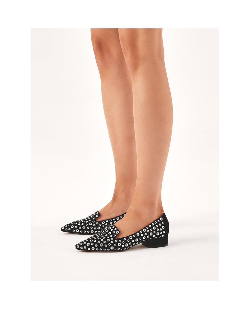 Kazar-Flache-Wildlederpumps-mit-Nieten-schwarz