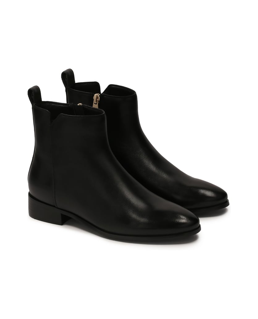 Kazar-Flache-Stiefel-mit-Reißverschluss-schwarz