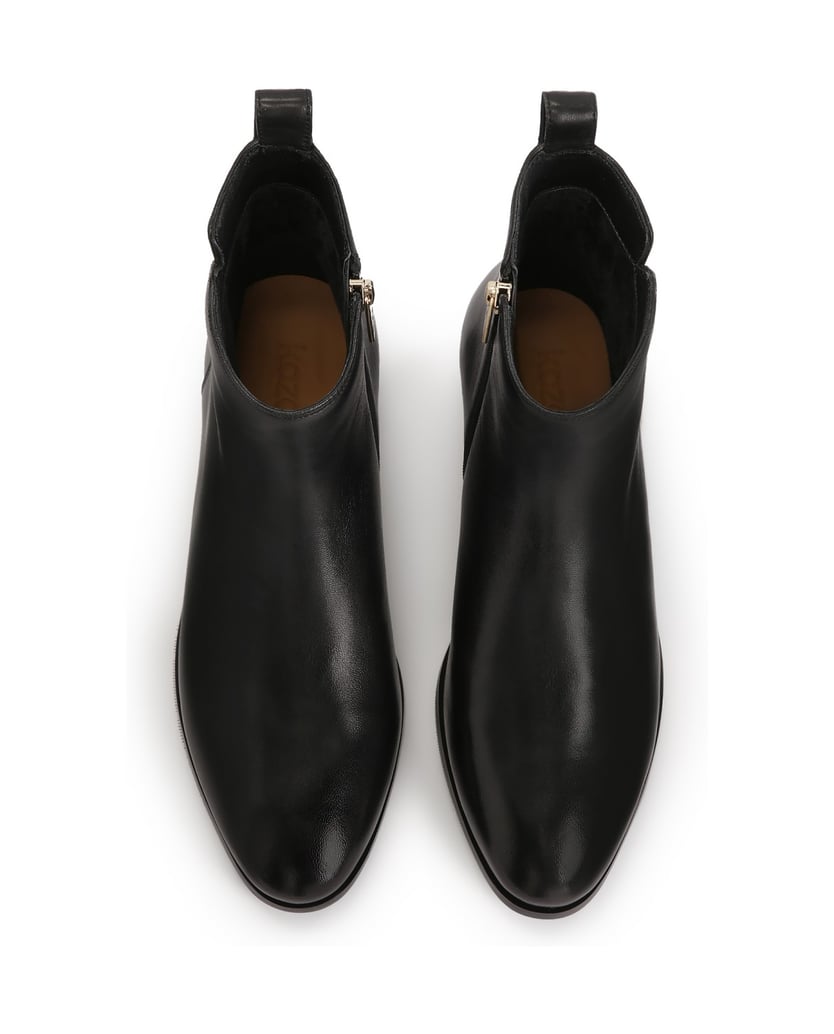 Kazar-Flache-Stiefel-mit-Reißverschluss-schwarz