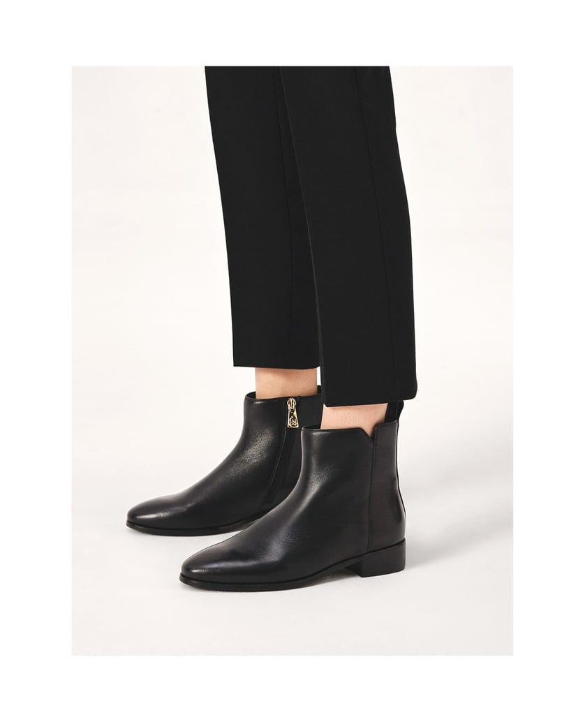 Kazar-Flache-Stiefel-mit-Reißverschluss-schwarz