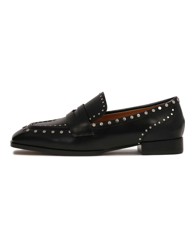 Kazar-Schwarze-Halbschuhe-zum-Schieben-mit-silbernen-Metallnieten-schwarz