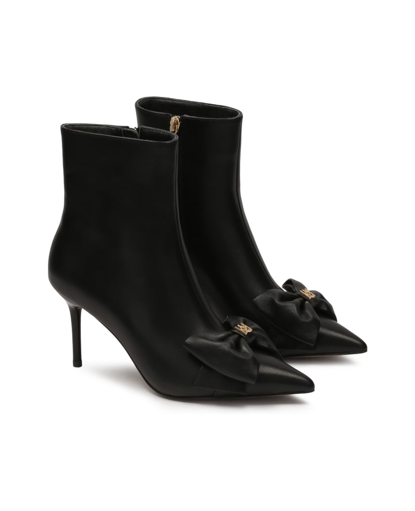 Kazar-Klassische-Stiefel-mit-einer-großen-Schleife-schwarz