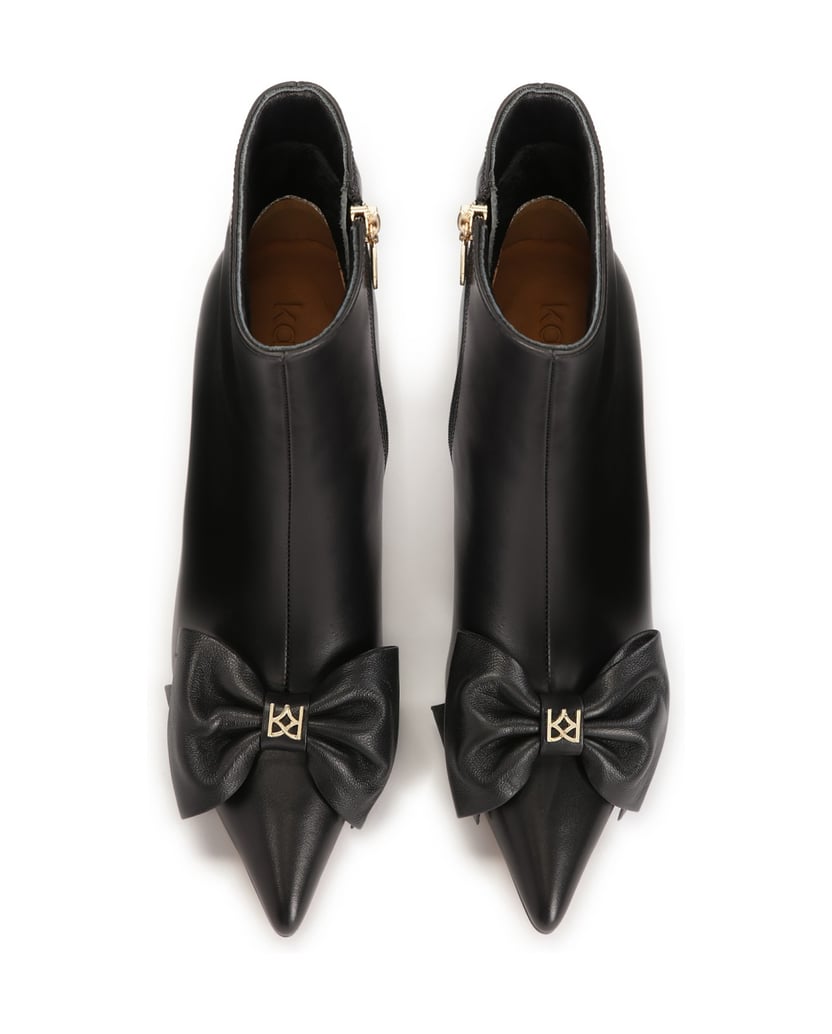Kazar-Klassische-Stiefel-mit-einer-großen-Schleife-schwarz