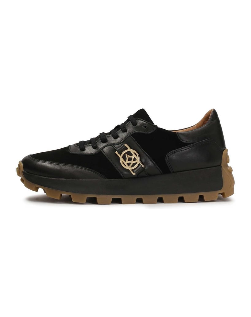 Kazar-Schwarze-Turnschuhe-mit-kontrastierender-Sohle-schwarz