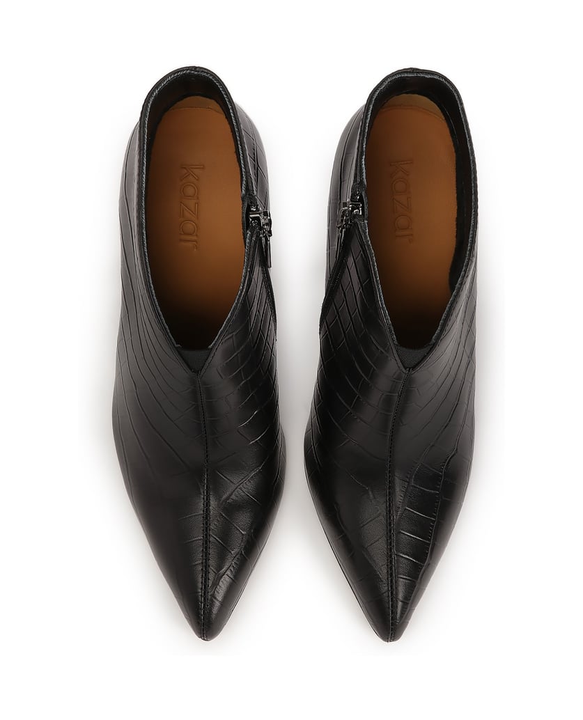 Kazar-Niedrige-Stiefel-mit-schlankem-Absatz-schwarz
