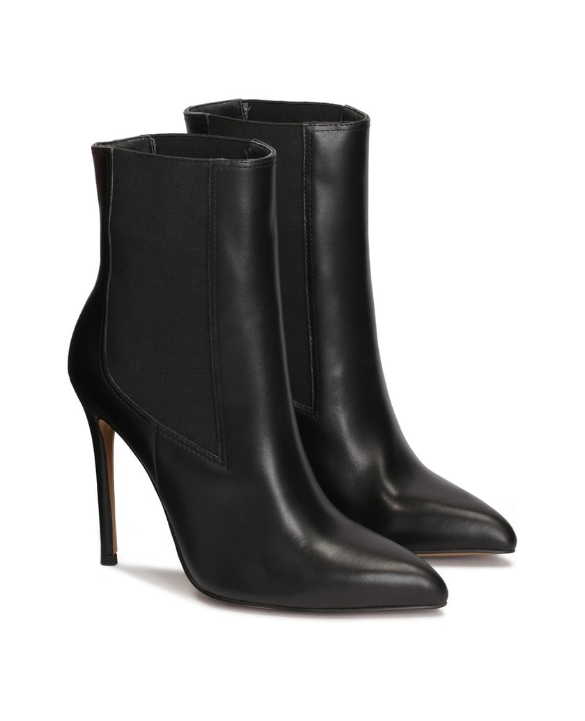 Kazar-Schwarze-Schlupfstiefel-mit-schmalem-Absatz-schwarz