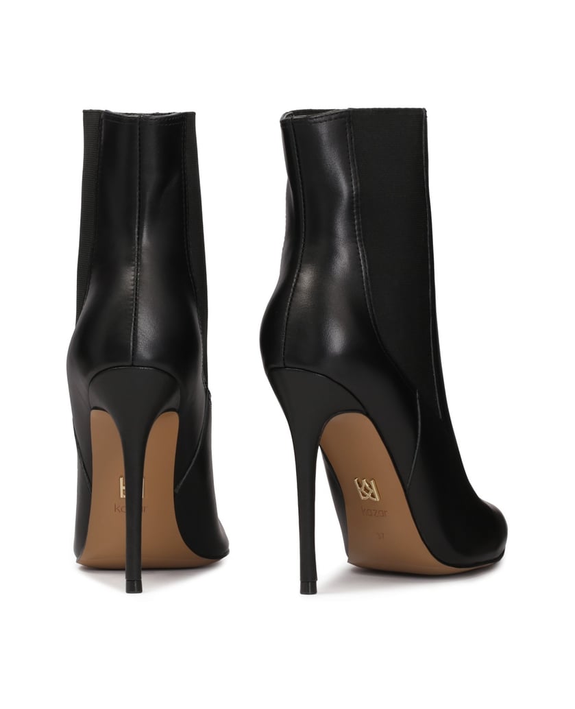 Kazar-Schwarze-Schlupfstiefel-mit-schmalem-Absatz-schwarz