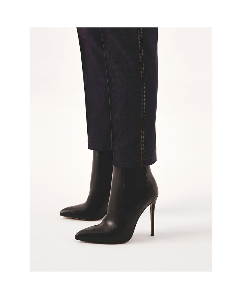 Kazar-Schwarze-Schlupfstiefel-mit-schmalem-Absatz-schwarz