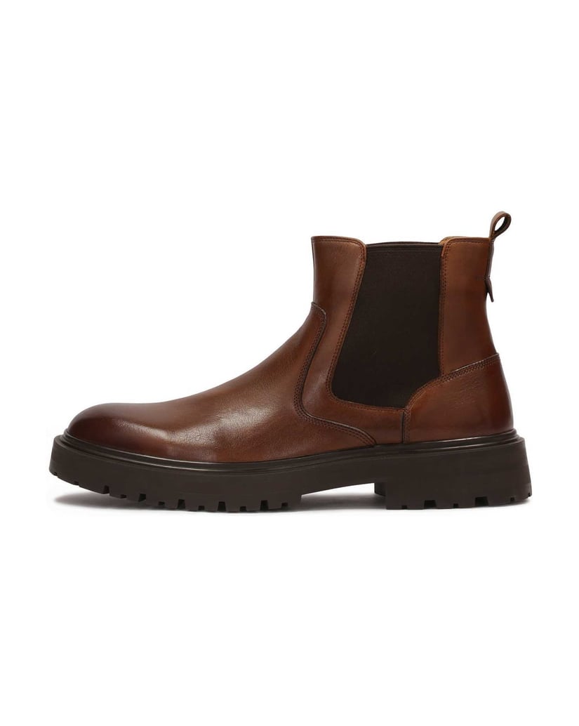 Kazar-Braune-Chelsea-Stiefel-mit-Dreiblatt-Sohle-braun