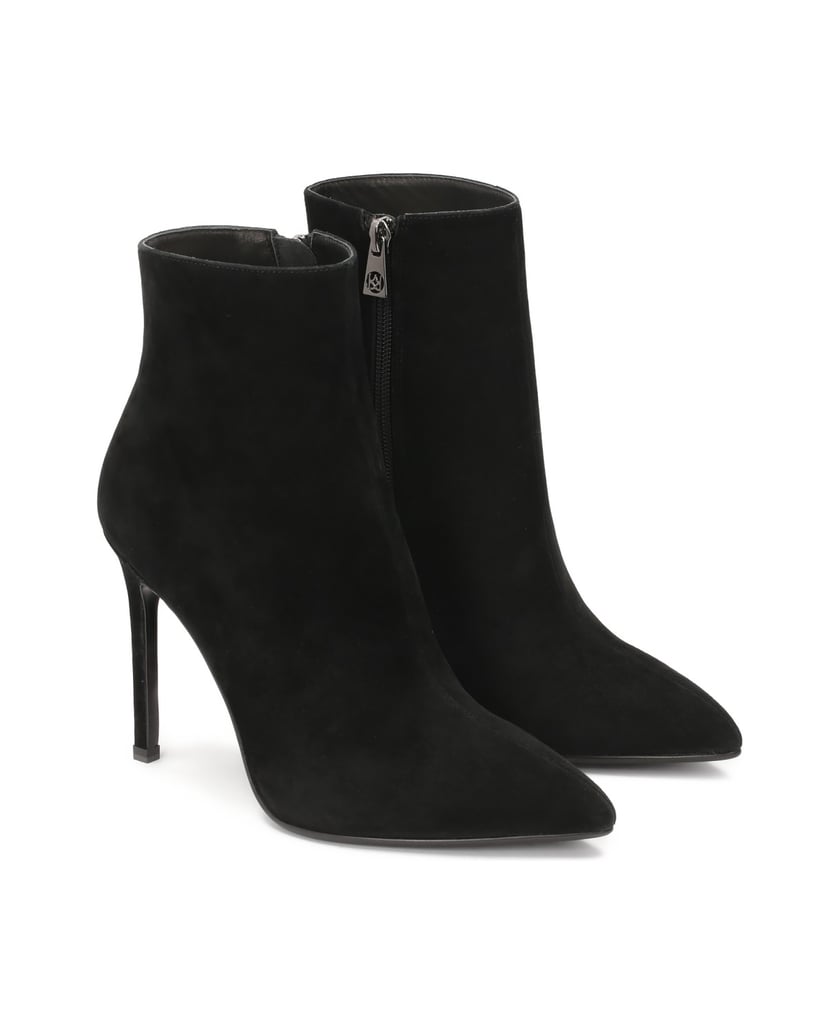 Kazar-Schwarze-Wildlederstiefel-mit-spitzem-Zehenansatz-schwarz